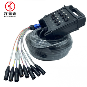 Cable Snake <span class=keywords><strong>XLR</strong></span> Multicolor de 8 Canales, Caja de Escenario de 4/8/16/32 Canales, Cable de Audio Multicore <span class=keywords><strong>XLR</strong></span>, Cable Snake Multipar <span class=keywords><strong>XLR</strong></span> para Escenario - Product Image 2