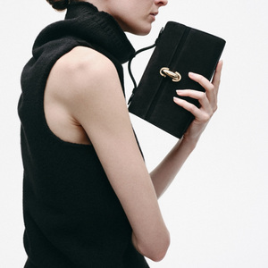 Túi xách nữ cầm tay, đeo nách, màu xanh navy đậm, chất liệu giả da PU, kiểu dáng đơn giản thanh lịch, thời thượng năm 2026, khóa bạc. - Product Image 5