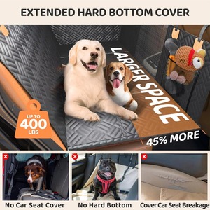 Coprisedile per Auto Ecologico per Cani, Estensore per Sedile Posteriore con Base Rigida, Amaca per Cani per Auto, SUV e <span class=keywords><strong>Camion</strong></span> - Product Image 5