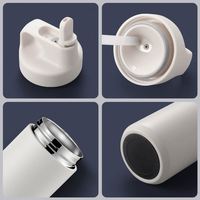 Bouteille d'eau isotherme en acier inoxydable à double paroi de 550 ml avec logo personnalisé