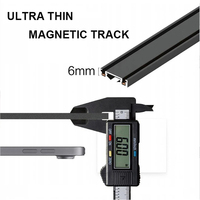 DGLUX Ultra Mince Moder Éclairage Intérieur Surface Monté Moder Led 48v Magnétique Piste Lumière Projecteur Flood Pliant Grille Lumière