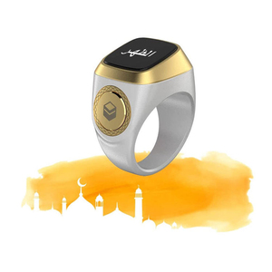 Waterproof Smart Zikr Ring Islamic Prayer Tally Counter <b>Digital</b> Alarm <b>Clock</b> Tasbeeh Reminder OLED Display IP68 for Muslim Islami - Product Image 5