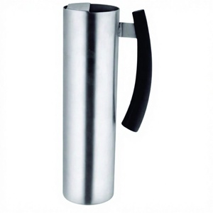 Jarra Moderna de Acero Inoxidable de Lujo con Asa de Goma, Apta para Lavavajillas y Microondas, Portátil para Tazas, Precio al por Mayor - Product Image 1