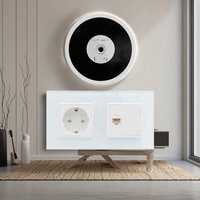 Prise murale Smartdust Luxury EU Standard Allemagne Verre trempé IP20 16A 250V
