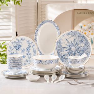 Juego de Vajilla de 41 Piezas, Porcelana Europea de Lujo Ecológica con Diseño Animal para Bodas y Fiestas - Product Image 2