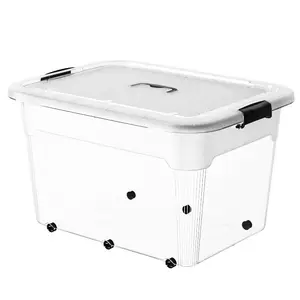 Plastic Manufacturers Storage Bins Clear Eco-friendly Material Tool Storage Box Organizer With Lids
