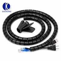 Envío Inmediato: Organizador de Cables en Espiral XJH de 10mm de Diámetro, Banda Envolvente de PE para Organizar Cables con Facilidad