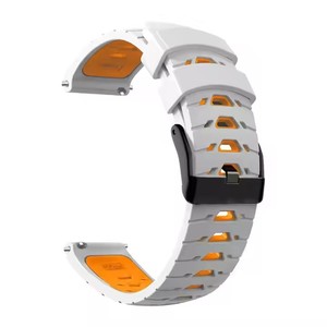 20mm 22mm universale Soft Breather cinturino in Silicone per <span class=keywords><strong>Samsung</strong></span> attivo 2 40mm/44mm ingranaggio <span class=keywords><strong>S3</strong></span> 46mm Huawei Watch GT2 Smart Watch - Product Image 2