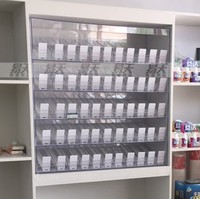 Étagère de présentation de cigarettes en acrylique personnalisée avec propulseur