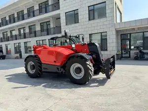 Chargeur télescopique MLT série 140 ch puissance moteur diesel meilleure qualité chariot élévateur télescopique pour l'agriculture et la ferme bovine