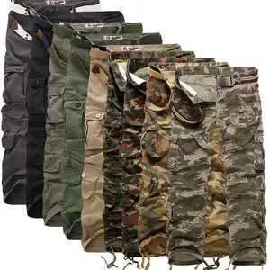 Logotipo personalizado bolso da calça de camuflagem calças de cintura alta esportes homens basculador calças cargo