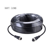 Câble de connecteur 4 broches Podofo 10M/15M/20M pour caméra de recul de voiture, moniteur de voiture, camion