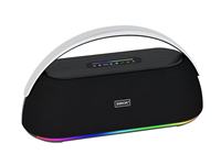 BKK / OEM 120W RMS Enceinte portable avec microphone intégré, boîtier en plastique, LED RGB, alimentation par batterie, Boombox sans fil pour extérieur