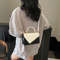 Sac messager de luxe pour femme, nouvelle collection 2026, design tendance, sac à bandoulière unique en PU imperméable, forme carrée