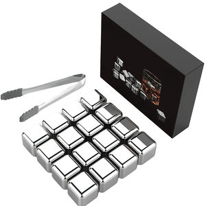 จีนขายส่งที่ขายดีที่สุดผลิตภัณฑ์ร้อนน้ําแข็งก้อนหินวิสกี้สแตนเลสนํามาใช้ใหม่หินวิสกี้ชุดของขวัญ - Product Image 2