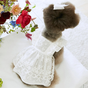 2025 Pet Verão Renda Princesa Saia Dog Cat Roupas Finas + Headwear - Product Image 2