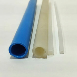 White PTFE FEP <b>Plastic</b> <b>Rod</b> Heat Resistant Insulation Sleeving Thin Wall for Industrial Wiring and Medical Food Grade Use - Product Image 1