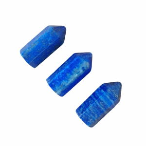Pointe de pierre de lapis-lazuli naturelle de qualité supérieure, bâton de cristal poli à 6 faces pour le Reiki et la guérison énergétique - Product Image 3