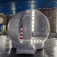 Globe à neige gonflable grandeur nature pour événements festifs, personnalisable OEM