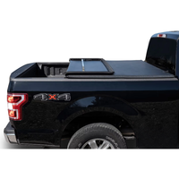 Couverture de benne pliante à trois volets en alliage d'aluminium étanche et facile à installer pour Isuzu D-Max 2012-2023 Double Cab Pickup