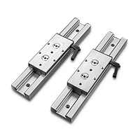 SGR15 Guide linéaire à Double axe SGB curseur de rouleau de verrouillage 3/4/5 roue en aluminium curseur Rail plate-forme piste matériau en acier pour CNC