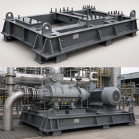 Maßgefertigte OEM Edelstahl-Generatorgrundplatten-Baugruppe |   Hochbelastbare Geschweißte Konstruktion Korrosionsbeständig für Diesel-Aggregate