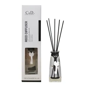 C&D 90ml Air Freshener Dry Flower Essential Oil Lasting Home Room Scented Fragrance Aroma Reed Diffuser Eco-friendly Liquid