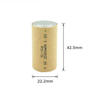 <span class=keywords><strong>Ni</strong></span> <span class=keywords><strong>CD</strong></span> <span class=keywords><strong>SC</strong></span> ขนาด1.2V 2100mAh 10C แบตเตอรี่ NiCd ที่ชาร์จใหม่ได้เซลล์แบตเตอรี่ชนิด cni-<span class=keywords><strong>CD</strong></span> ที่มีการระบายน้ำสูงสำหรับเครื่องมือไฟฟ้า - Product Image 3
