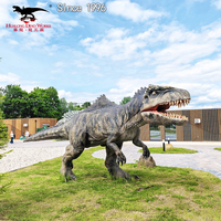 Modèle de dinosaure animatronique grandeur nature réaliste pour décoration de parc, exposition de parc à thème, robot dinosaure artificiel
