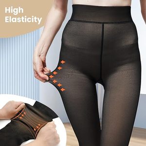 Calze di alta qualità calde e comode calze alte Stretch invernali Leggings trasparenti collant spessi per la <span class=keywords><strong>vita</strong></span> quotidiana - Product Image 3