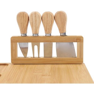 Juego de Tablas de Queso Evonik 36.5x28x1.5cm con 4 Cuchillos, Tabla de Cortar Multifuncional para Queso, Pan y Frutas - Product Image 5