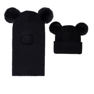 Combinaison d'hiver pour bébés en tricot 100% acrylique, bonnet doublé en <span class=keywords><strong>polaire</strong></span>, pull à capuche avec protection des oreilles, <span class=keywords><strong>cagoule</strong></span> pour garçons et filles, ski - Product Image 6