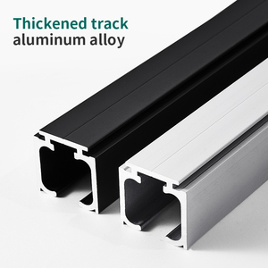 <span class=keywords><strong>Rail</strong></span> coulissant latéral en acier inoxydable pour armoire de cuisine, poulie coulissante à fente, <span class=keywords><strong>rail</strong></span> de porte droit libre - Product Image 5