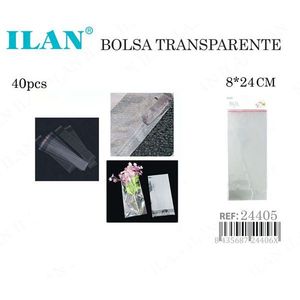 Sacchetti trasparenti ILAN 8x24 cm sigillabili per fiori secchi 40 pz - Product Image 2