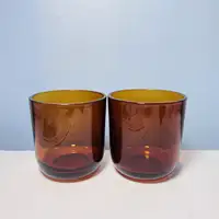 wholesale amber leopard print candle vessels