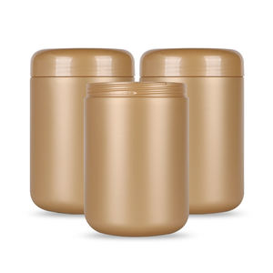 Wholesale Custom 1000ml Gold Large Round Power Bottle Manufacturers 1000g HDPE <b>Protein</b> Jar - Product Image 5