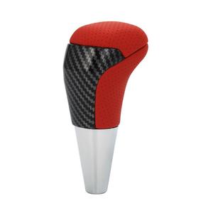 Pomo de palanca de cambios de fibra de carbono ergonómico rojo con orificios para Toyota Highlander HILUX REVO transmisión automática - Product Image 4