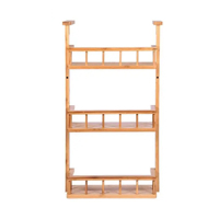 Holz kühlschrank seite regal getränke regal