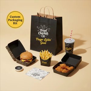 <span class=keywords><strong>Bolsa</strong></span> de <span class=keywords><strong>Papel</strong></span> Kraft con Asa para Comida para Llevar, Personalizada con su Logotipo, Reciclable, Ecológica, para Restaurantes, Aperitivos y Entrega de Alimentos - Product Image 6