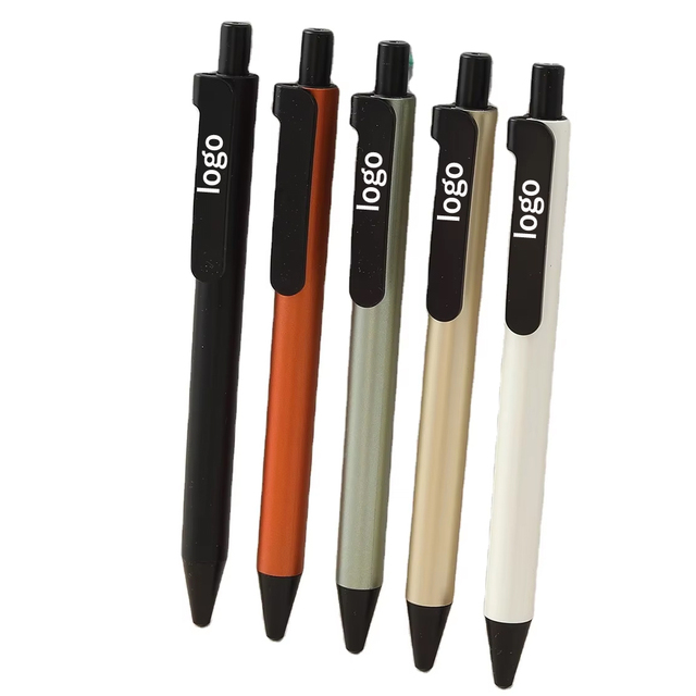 Customizable Macaron Style Macaron Signature Gel Pen Office Student Advertising Plastic Ballpoint Pen Wholesale Promotional Pen