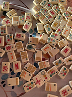 Jeu de Mahjong Américain en Acrylique Jaune Crème, 156 Tuiles, Gravé en Usine et Imprimé UV, Portable, Sans Supports, pour Soirées à Domicile