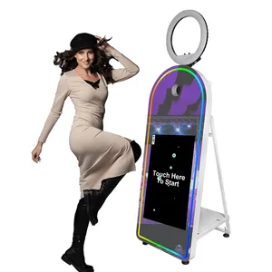 Touch Mirror DSLR Photo Booth Social Media Sharing Metal Shell Selfie Machine For Wedding Event