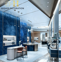 Meubles de magasin de bijoux de luxe avec logo personnalisé, vitrine en verre pour bijoux, comptoir d'exposition de bijoux