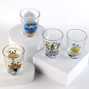 Hoge Kwaliteit 1.5 Oz Custom Design Printing Shot Glas Wijn Whisky Glas Transparant Blanks Shot Glazen