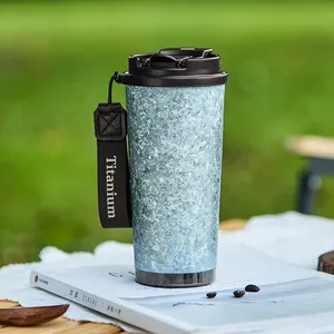 <span class=keywords><strong>Mug</strong></span> à café isotherme GETWICK 500 ml, design luxueux, double paroi en acier inoxydable, titane pur, maintien au chaud de 6 à 12 heures - Product Image 5