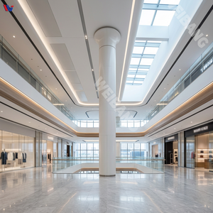 Colonne de mur-rideau en aluminium moderne, revêtement décoratif en panneau métallique pour façade de bâtiment intérieure et extérieure - Product Image 2