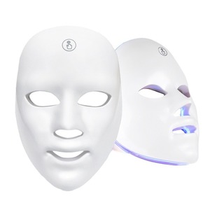 Masque facial LED, thérapie par lumière rouge, soin de la peau, masseur facial, appareil de beauté rechargeable, logo personnalisé, utilisation à domicile - Product Image 3