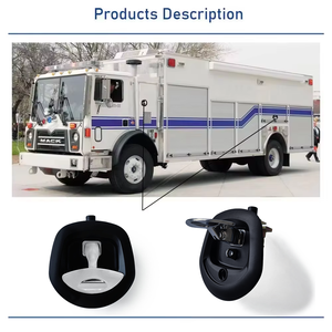 व्हेल की पूंछ हैंडल टिकाऊ आरवी ट्रेलर सुरक्षा लॉक कीलेस ब्लैक पाउडर कोटिंग फिनिश जस्ता मिश्र धातु आइसो901 प्रमाणित लॉक - Product Image 5