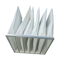 Filtre de poche à airbag en fibre synthétique de bonne performance pour purificateur d'air ou unités de traitement d'air