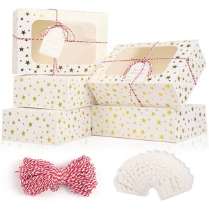 Caja de galletas navideñas para regalo, con ventana, caja de regalo navideña Venus, personalizable según las necesidades - Product Image 1